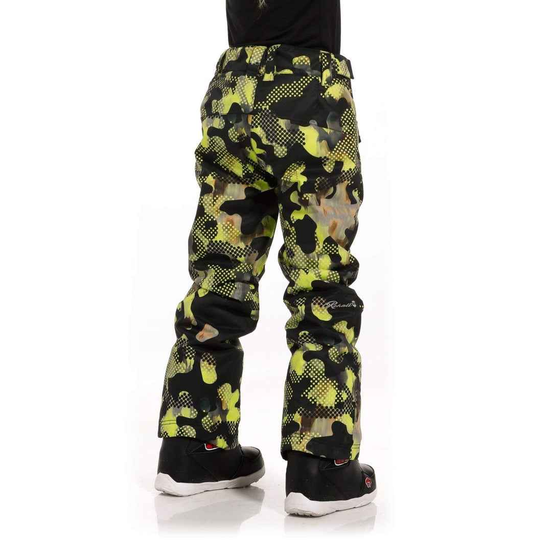 Rehall Outerwear Pants Rehall Abbey Girls Snow Pants - Popart Lime