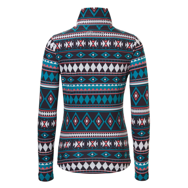 Rehall Baselayers Rehall Anna Printed Ski Pulli - Inka Capri Breeze