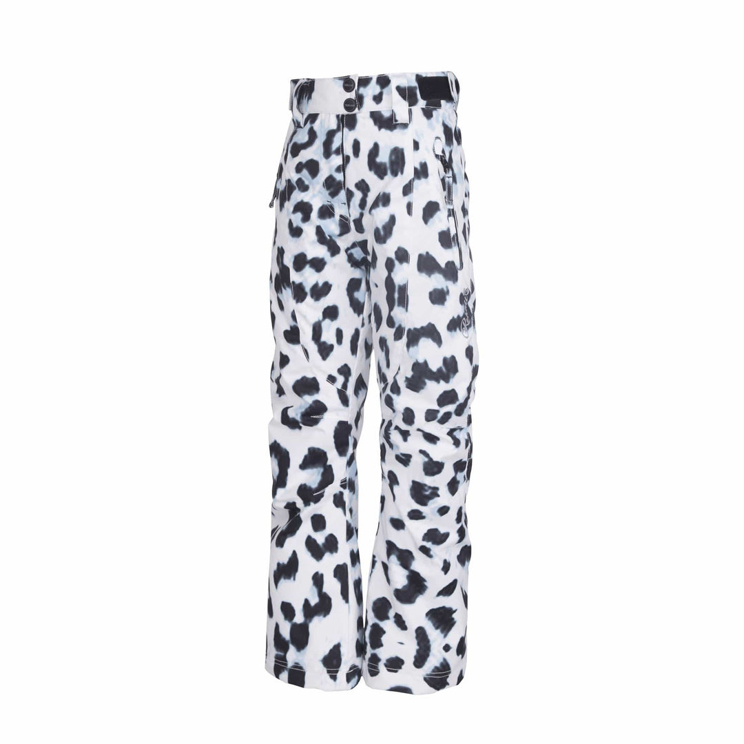 SnowKids Outerwear Pants Rehall Betty Jr Girls Snow Pant - White Leopard