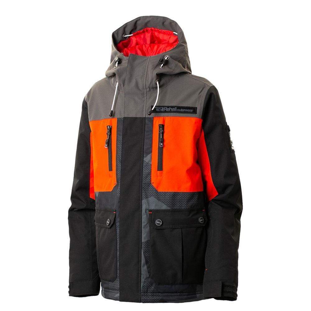 SnowKids Outerwear Pants Rehall Dragg Jr Boys Snow Pant - Camo Black