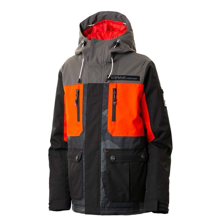 SnowKids Outerwear Pants Rehall Dragg Jr Boys Snow Pant - Camo Black