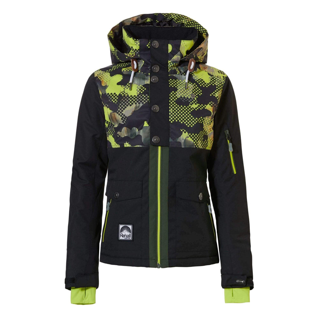 Rehall Outerwear Jacket Rehall Emmy Girls Snow Jacket - Popart Lime