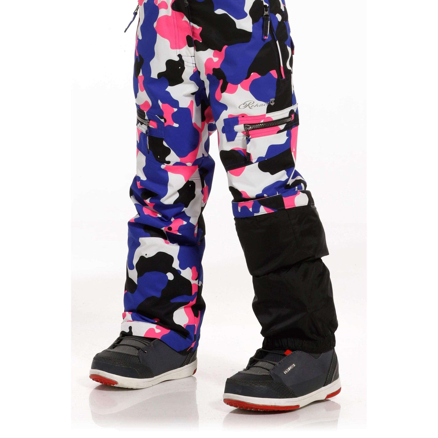 Rehall Outerwear Pants Rehall Keely Girls Snow Pants - Camo Pink