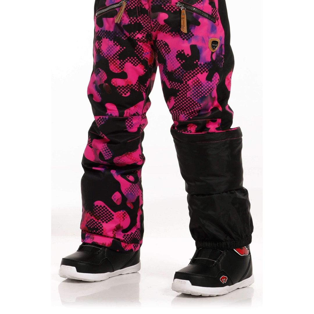 Rehall Outerwear Pants Rehall Latoya Girls Snow Pants - Popart Camo Fuchsia