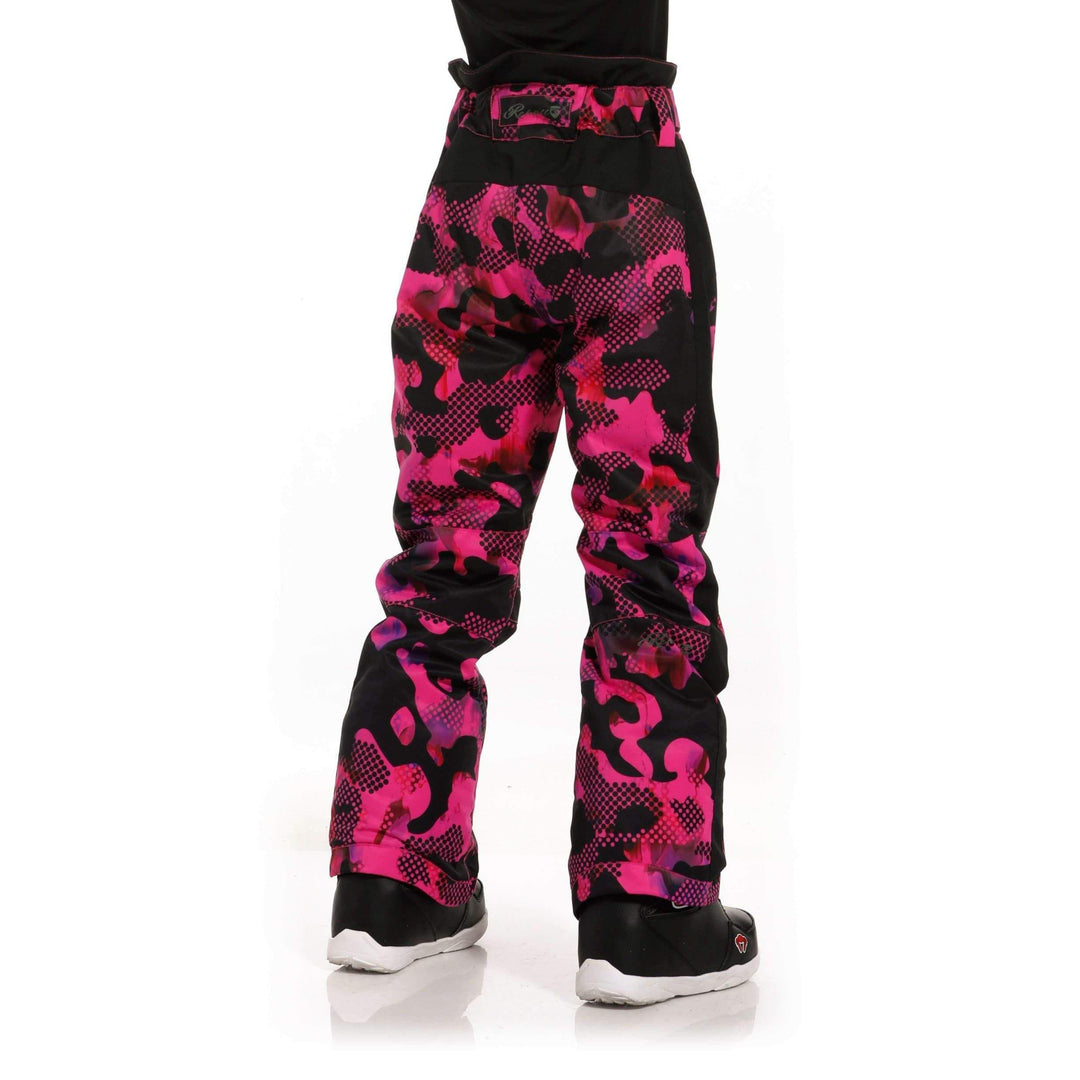 Rehall Outerwear Pants Rehall Latoya Girls Snow Pants - Popart Camo Fuchsia