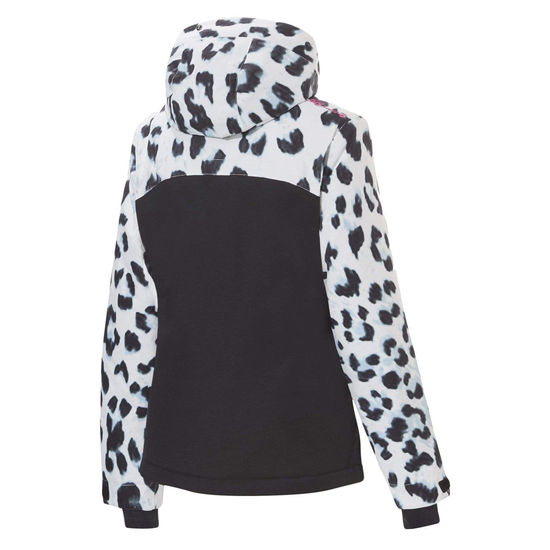 SnowKids Outerwear Jacket Rehall Maggy Jr Girls Snow Jacket - White Leopard