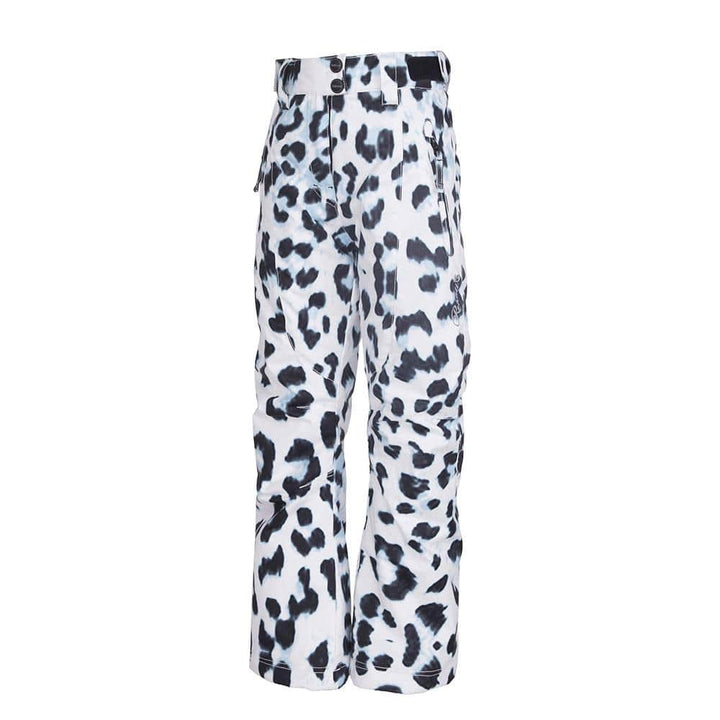 SnowKids Outerwear Jacket Rehall Maggy Jr Girls Snow Jacket - White Leopard