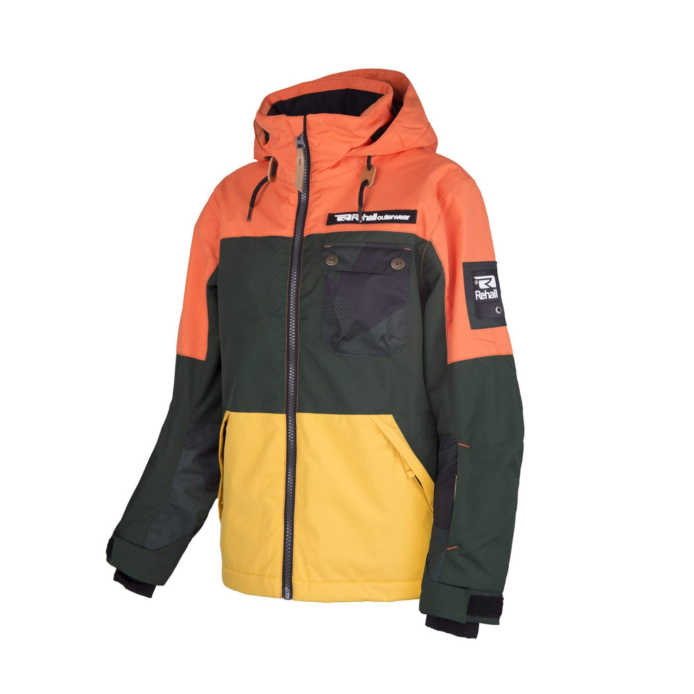 SnowKids Outerwear Jacket 116 Rehall Vaill Jr Boys Snow Jacket - Orange