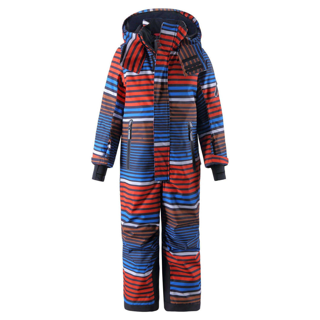 SnowKids Snowsuits 98cm/3-4Y Reima Kids Reach Boys Snowsuit - Orange Stripes