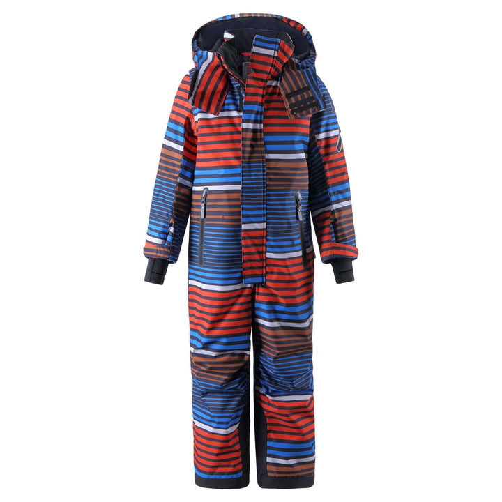 SnowKids Snowsuits 98cm/3-4Y Reima Kids Reach Boys Snowsuit - Orange Stripes