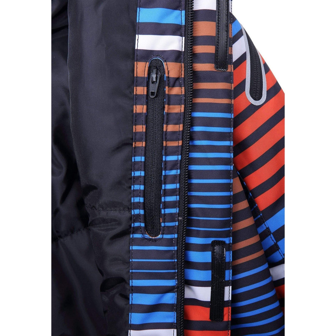 SnowKids Snowsuits Reima Kids Reach Boys Snowsuit - Orange Stripes