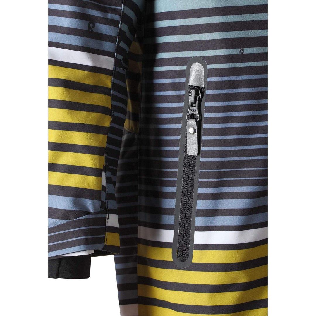 SnowKids Snowsuits Reima Kids Reach Boys Snowsuit - Yellow Moss Stripes