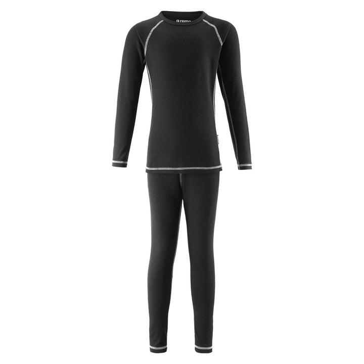 SnowKids Baselayers Reima Lani Thermal Set - Black