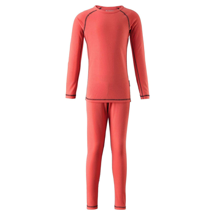 SnowKids Baselayers Reima Lani Thermal Set - Bright Salmon