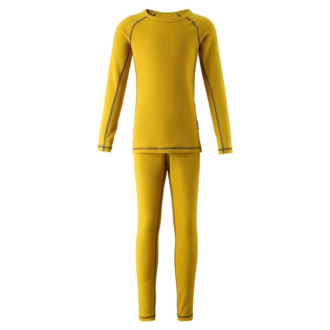 SnowKids Baselayers Reima Lani Thermal Set - Mustard Yellow