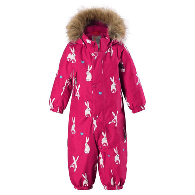 SnowKids Snowsuits 74 cm Reima Louna Snowsuit - Pink Bunnies