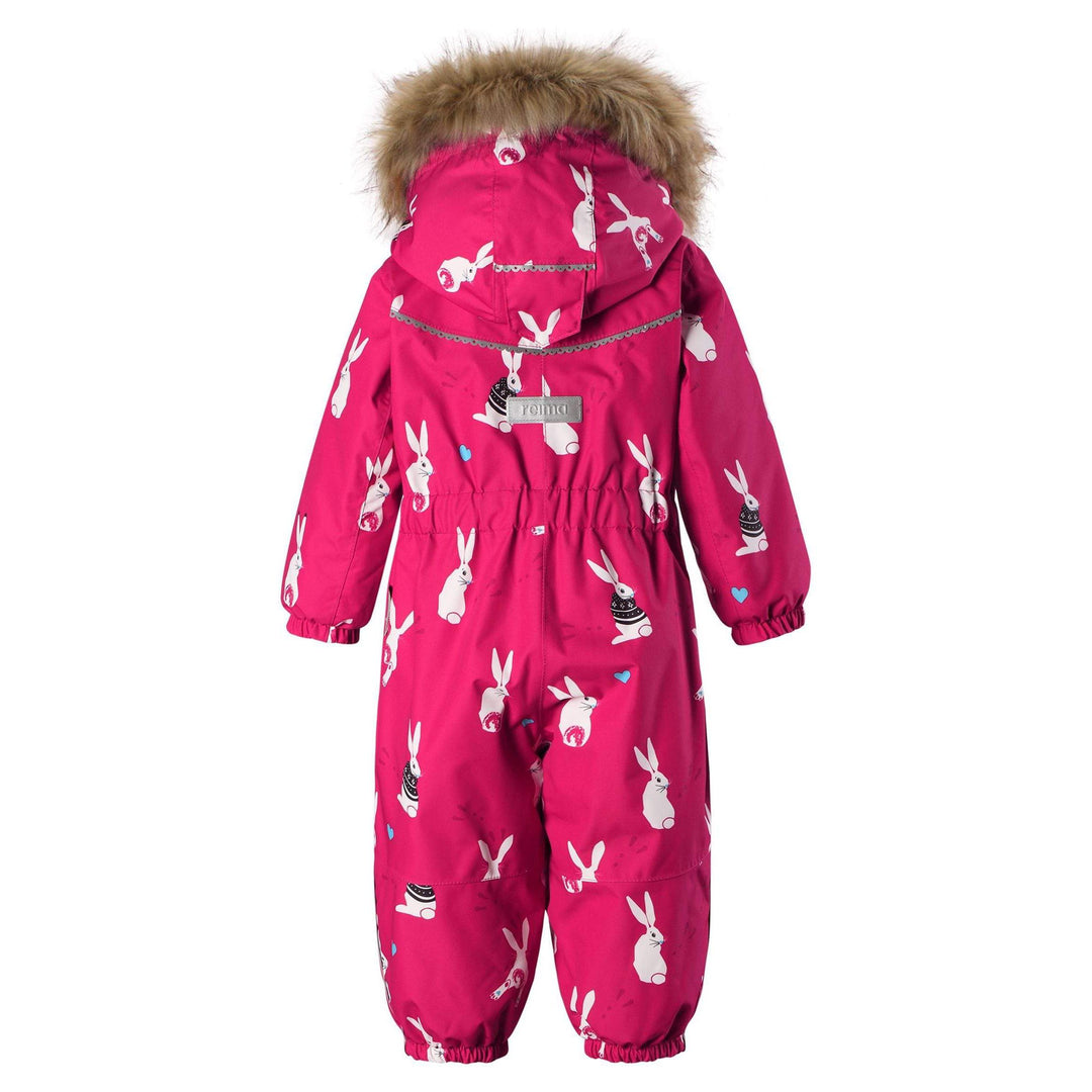 SnowKids Snowsuits 74 cm Reima Louna Snowsuit - Pink Bunnies