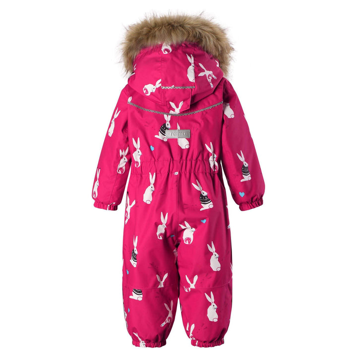 SnowKids Snowsuits 74 cm Reima Louna Snowsuit - Pink Bunnies