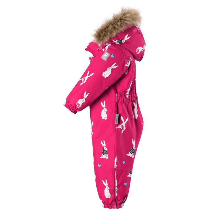 SnowKids Snowsuits 74 cm Reima Louna Snowsuit - Pink Bunnies