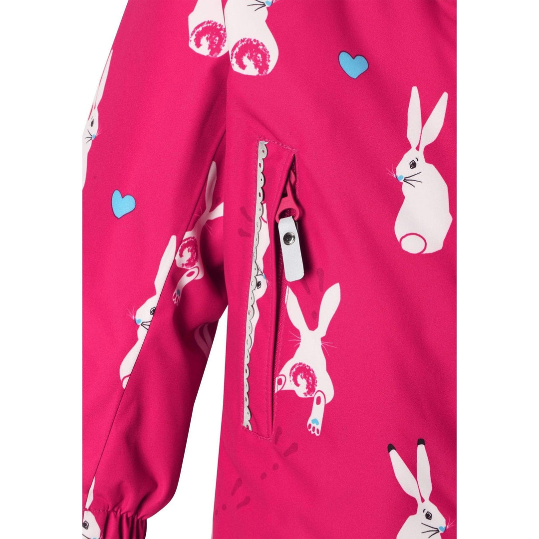 SnowKids Snowsuits 74 cm Reima Louna Snowsuit - Pink Bunnies