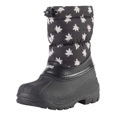 SnowKids Footwear 24 Reima Nefar Water Resistant Winter Boots - Black Daisies