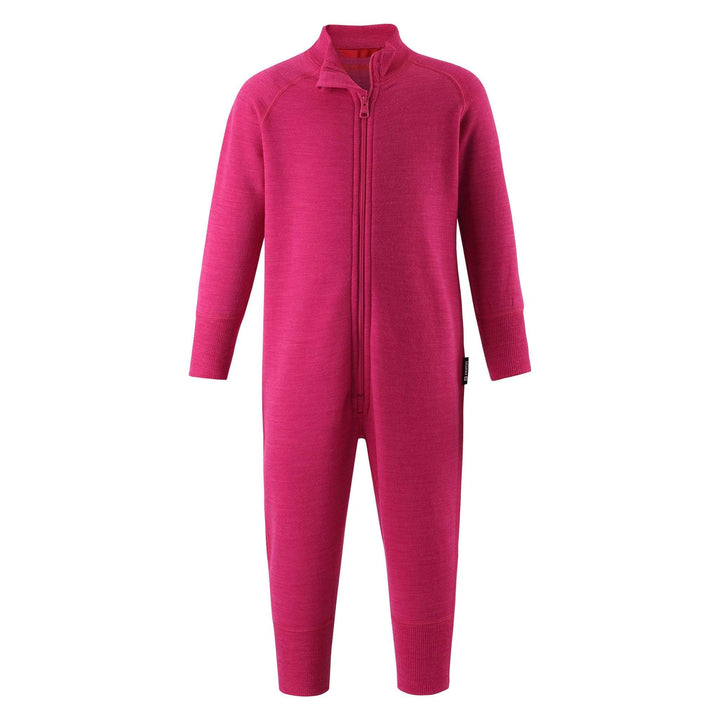 SnowKids Baselayers 80 cm / Raspberry pink Reima Parvin Merino Wool Onesie