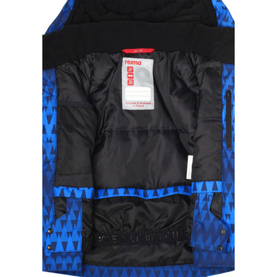 SnowKids Outerwear Jacket Reima Regor Snow Jacket - Brave Blue Triangles