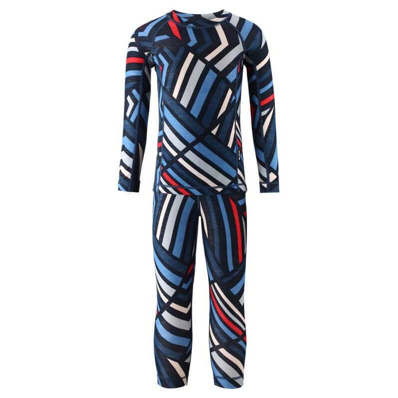 SnowKids Baselayers Reima Taitoa Thermal Baselayer Set - Navy