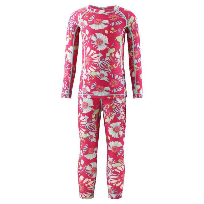 SnowKids Baselayers Reima Taitoa Thermal Baselayer Set - Raspberry