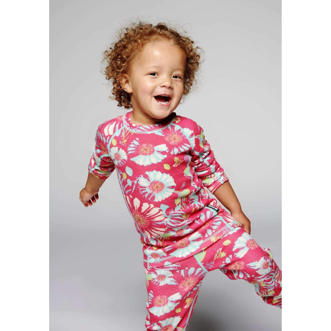SnowKids Baselayers Reima Taitoa Thermal Baselayer Set - Raspberry