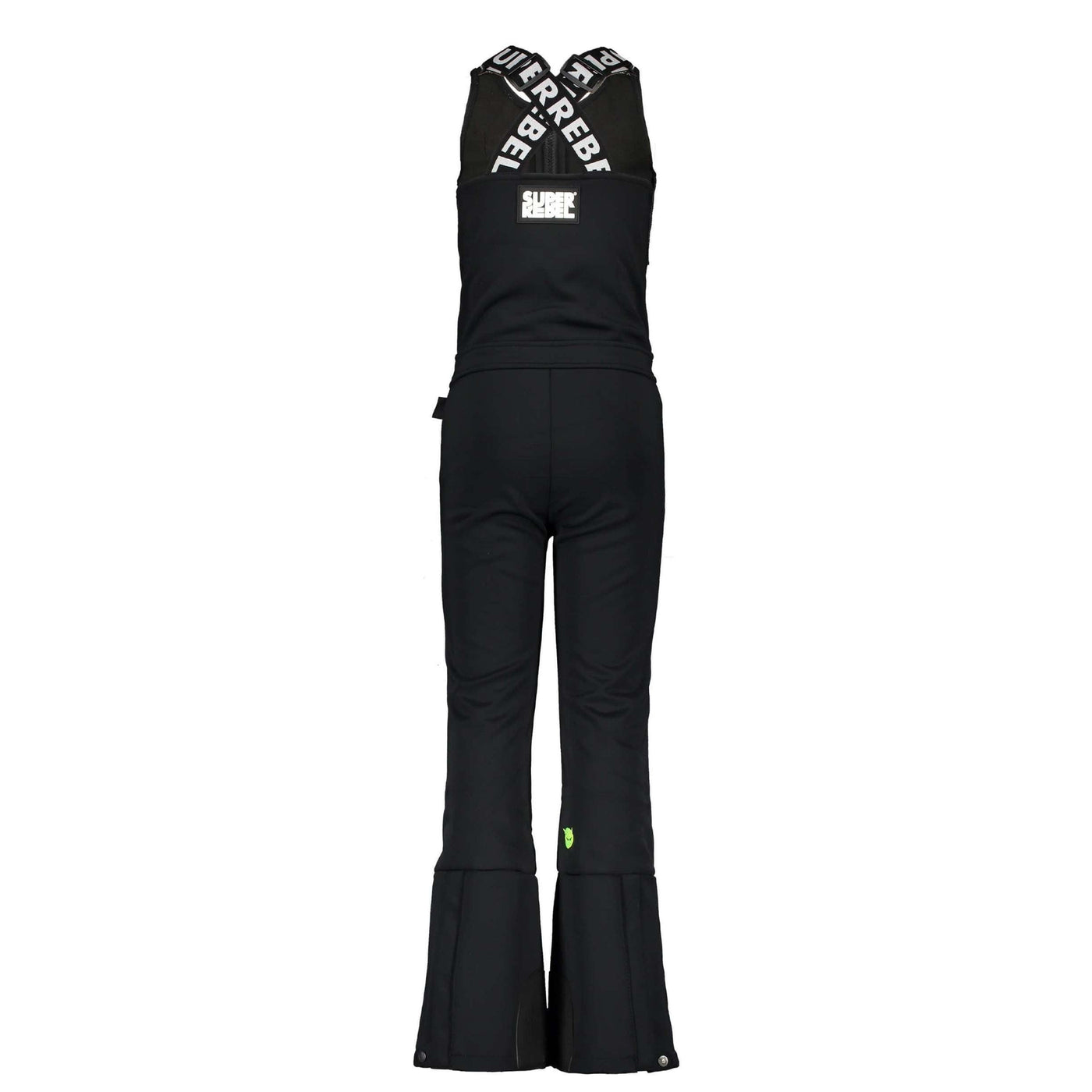 SuperRebel Outerwear Pants SuperRebel Soft Shell Black Ski Overalls