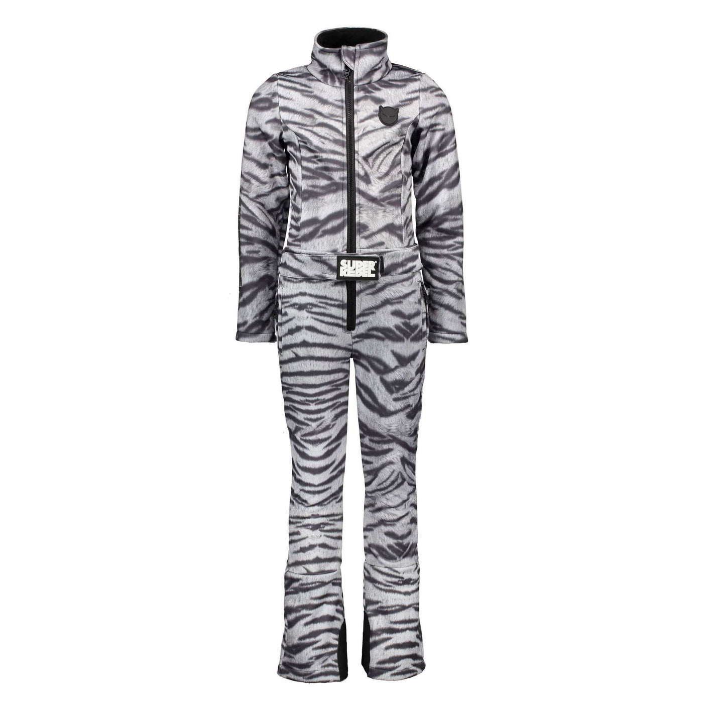 SuperRebel Outerwear Pants SuperRebel Soft Shell White Tiger Full Ski Overalls