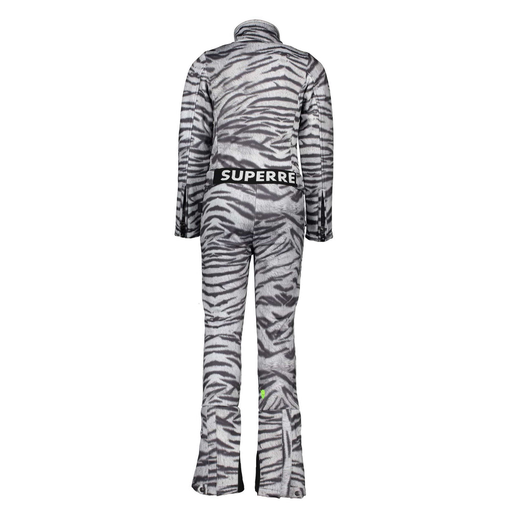 SuperRebel Outerwear Pants SuperRebel Soft Shell White Tiger Full Ski Overalls