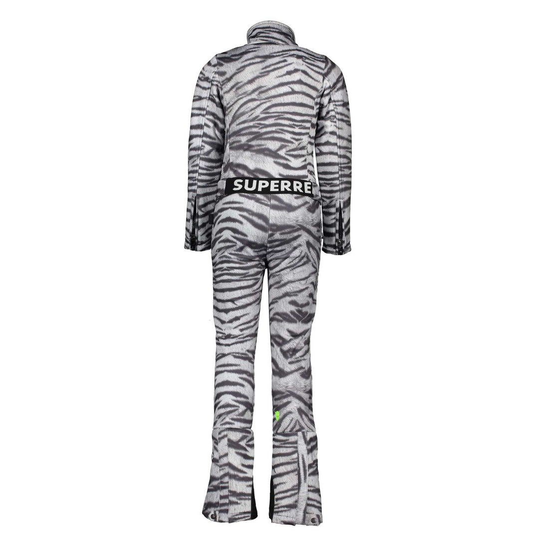 SuperRebel Outerwear Pants SuperRebel Soft Shell White Tiger Full Ski Overalls