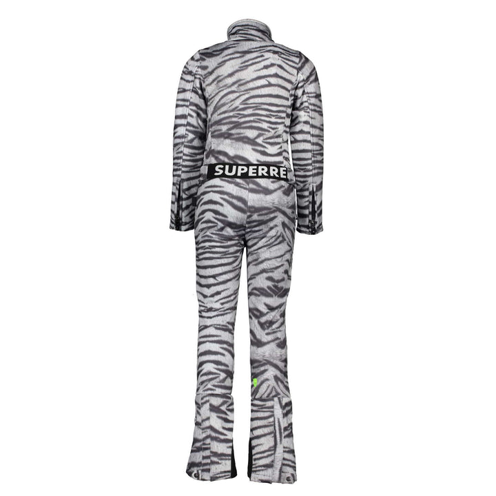 SuperRebel Outerwear Pants SuperRebel Soft Shell White Tiger Full Ski Overalls