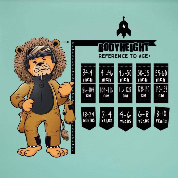 WeeDo Funwear Kids Captain Pow Snowsuit, Size: 18-24M(86-104cm)